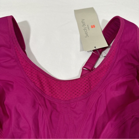 NWT $68‎ Sweaty Betty [ 38DD ] Ultra Running Sports Bra in Phlox Pink - Picture 6 of 11
